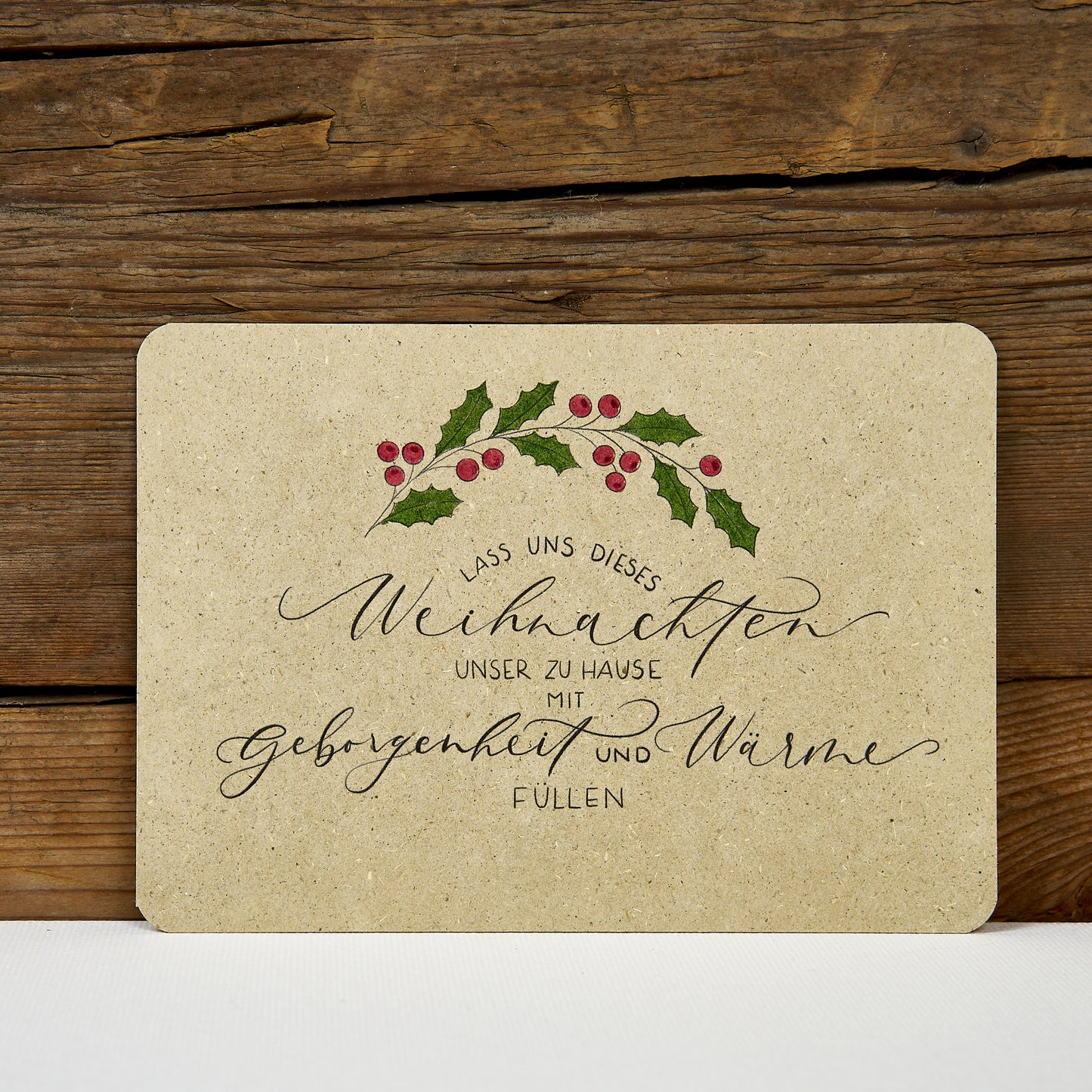 Postkarte "Geborgenheit und Wärme"