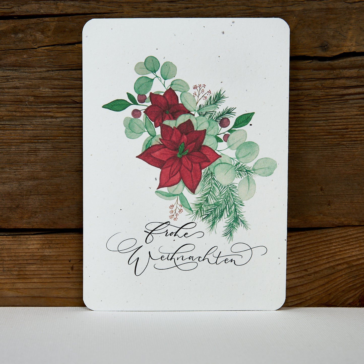 Postkarte "Wintergesteck Weihnachtsstern"