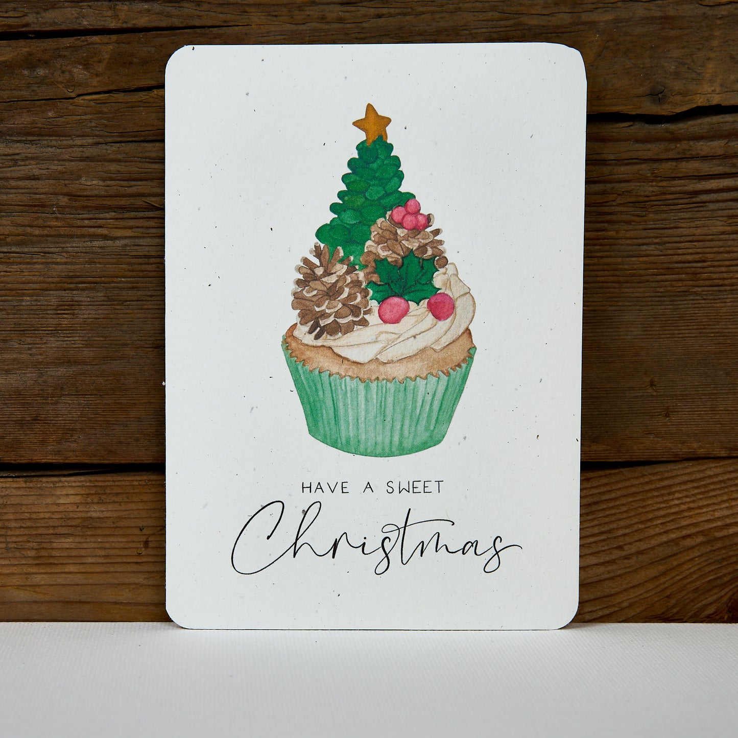 Postkarte "Cupcake Tannenbaum"