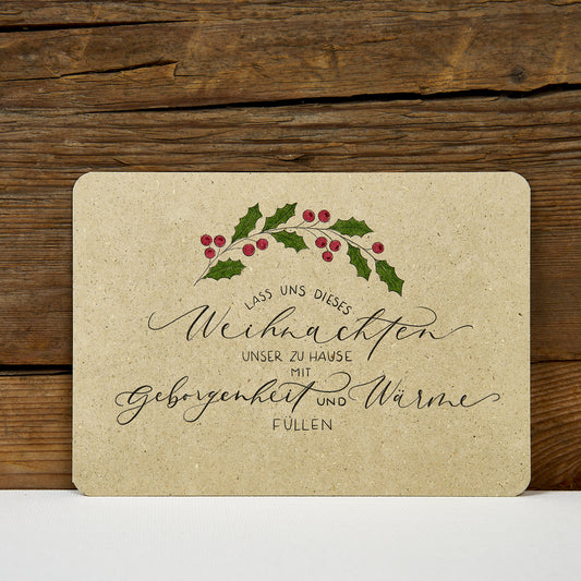 Postkarte "Geborgenheit und Wärme"