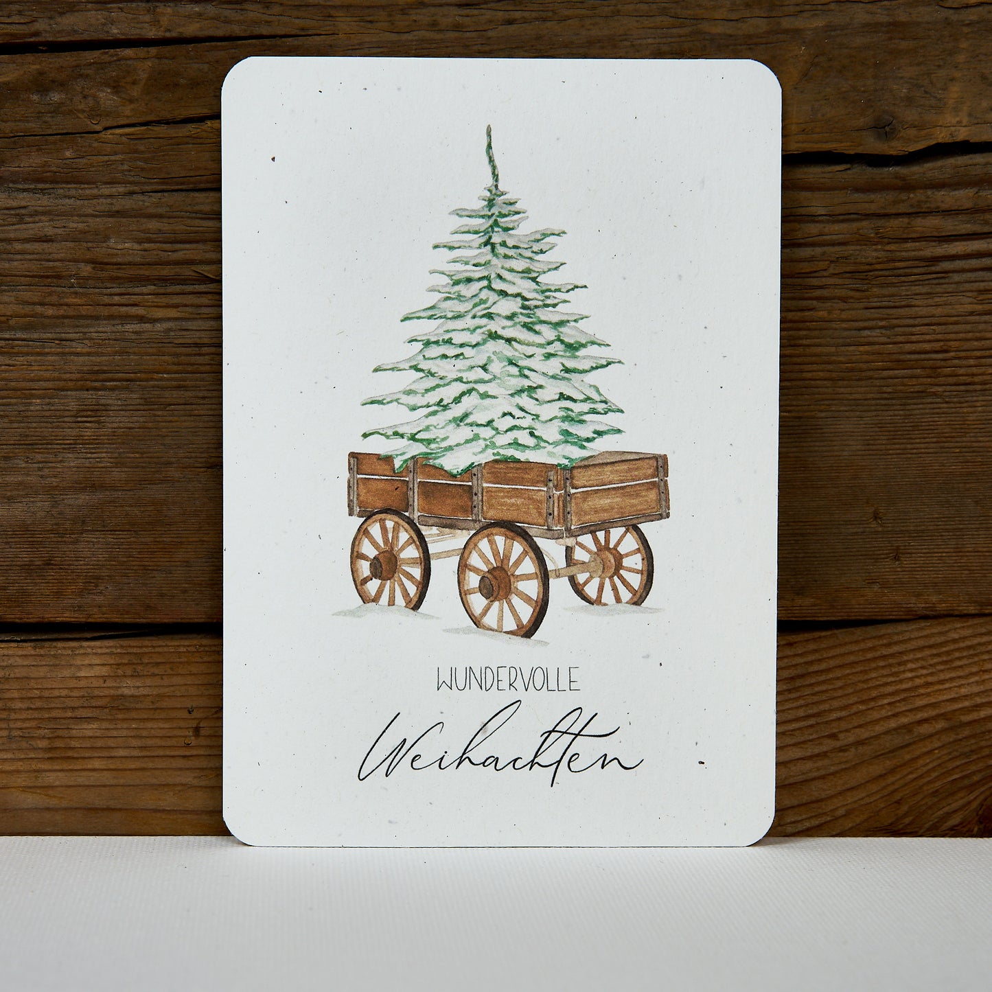 Postkarte "Walking Home for Christmas"
