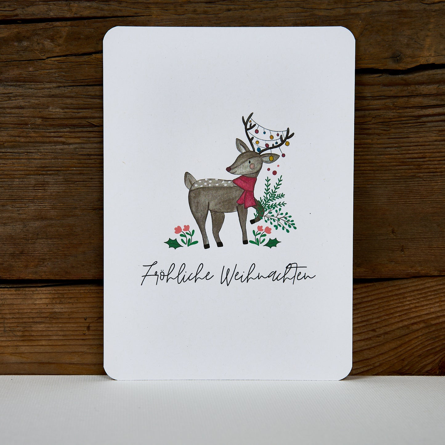 Postkarte "Reh Rosa"