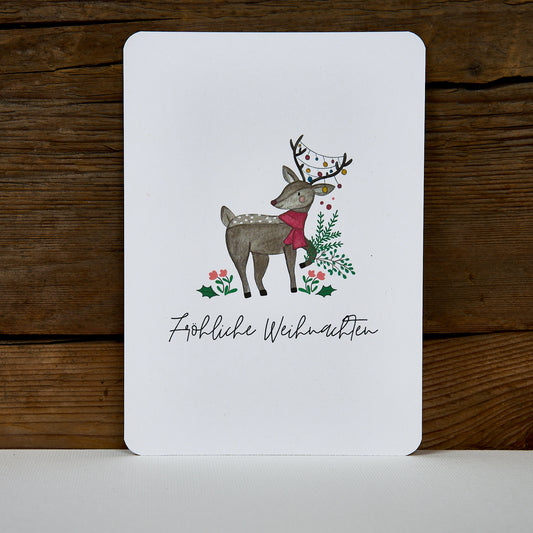 Postkarte "Reh Rosa"