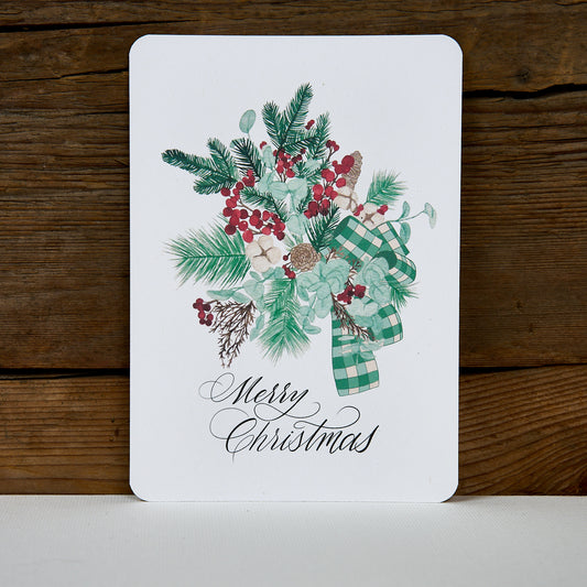 Postkarte "Wintergesteck Beeren"