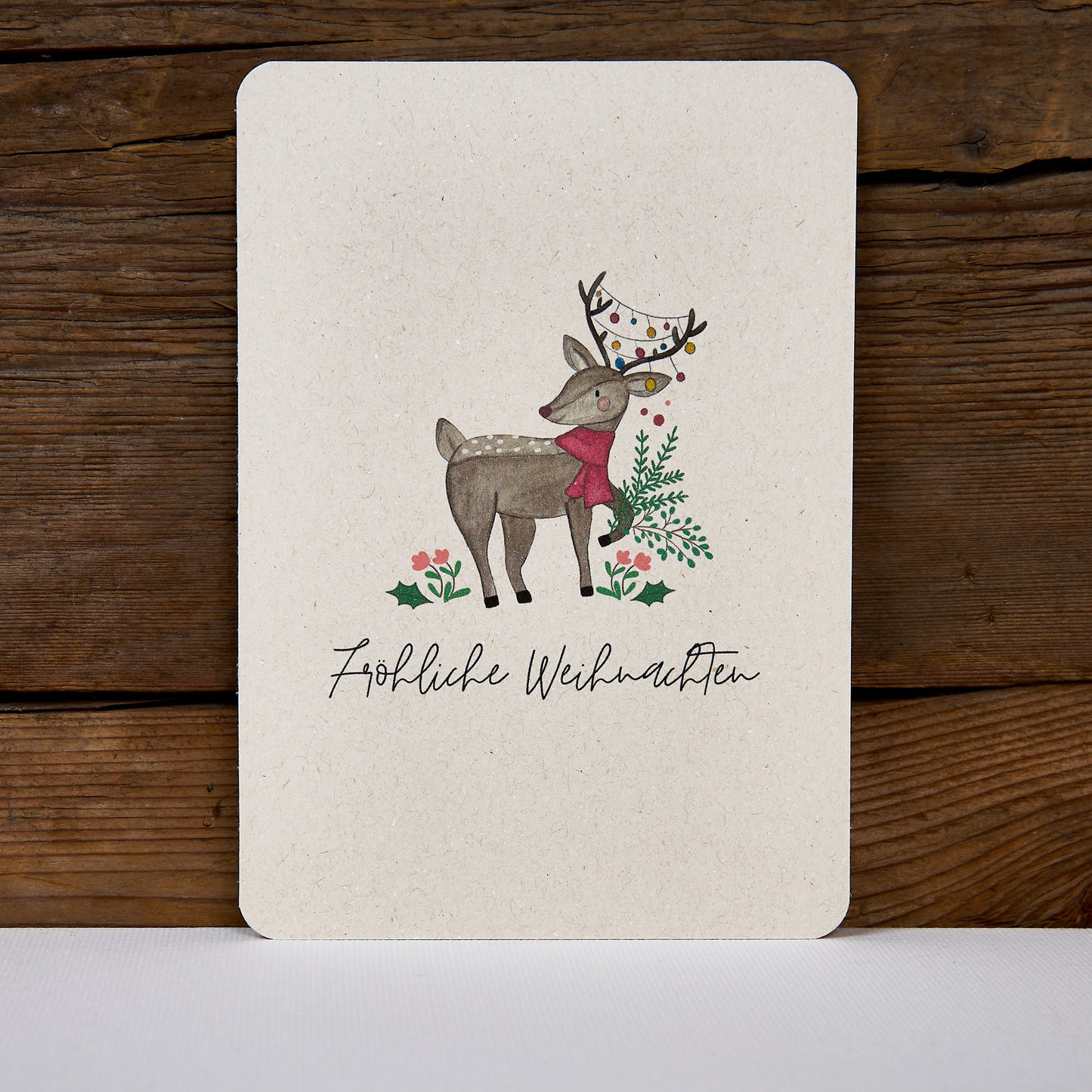 Postkarte "Reh Rosa"