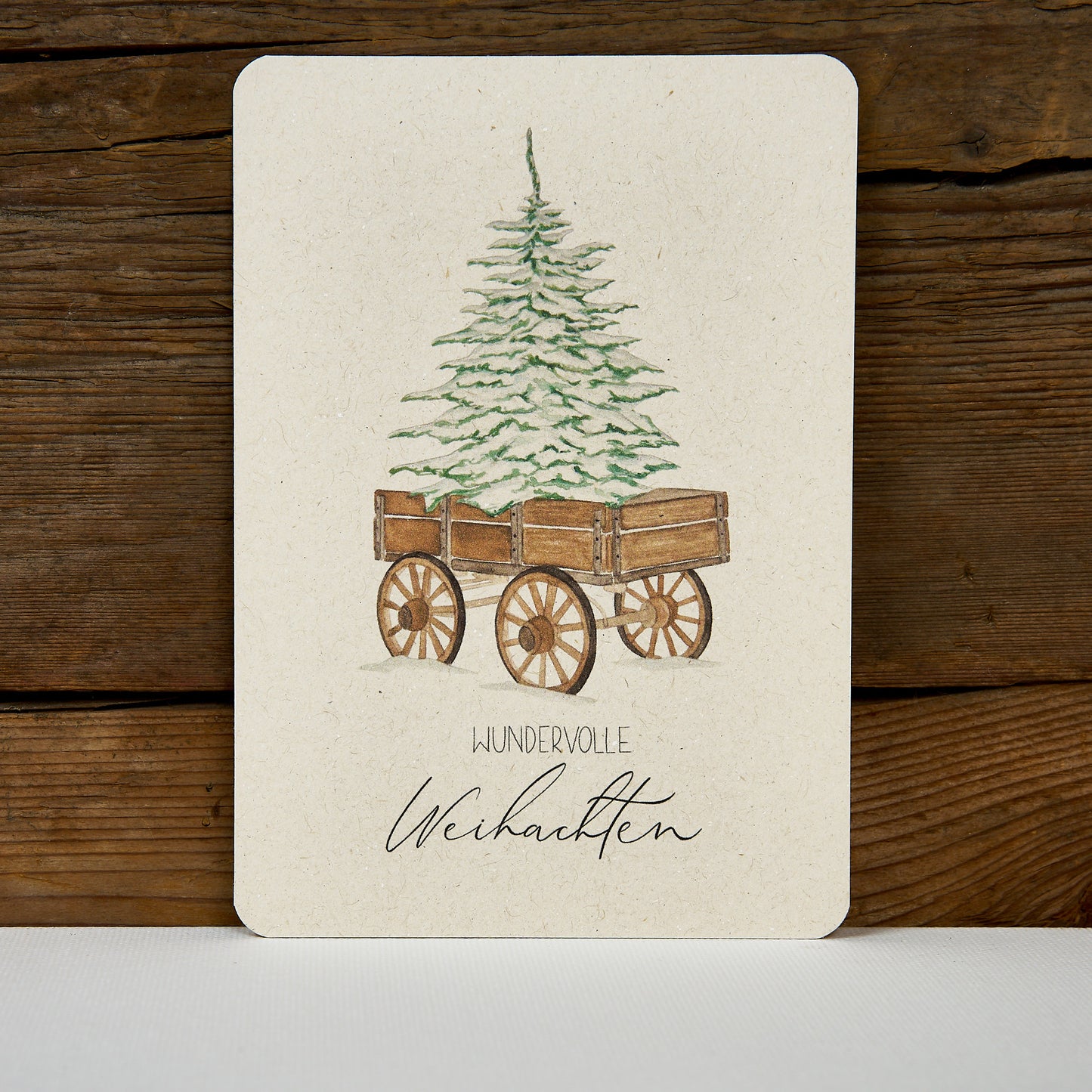 Postkarte "Walking Home for Christmas"